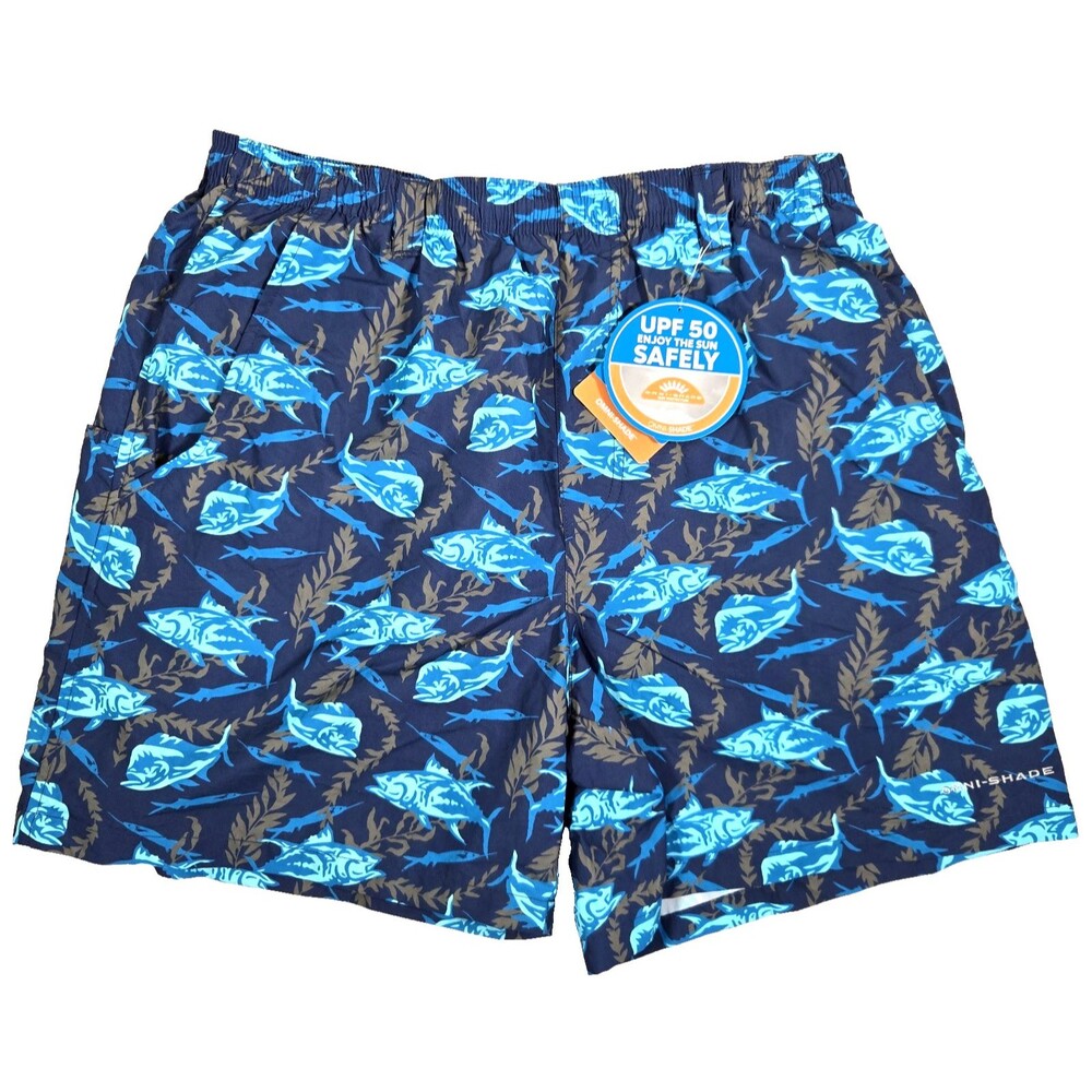 Columbia PFG Men's Backcast Water Performance Shorts Blue Size Medium UPF 50 New